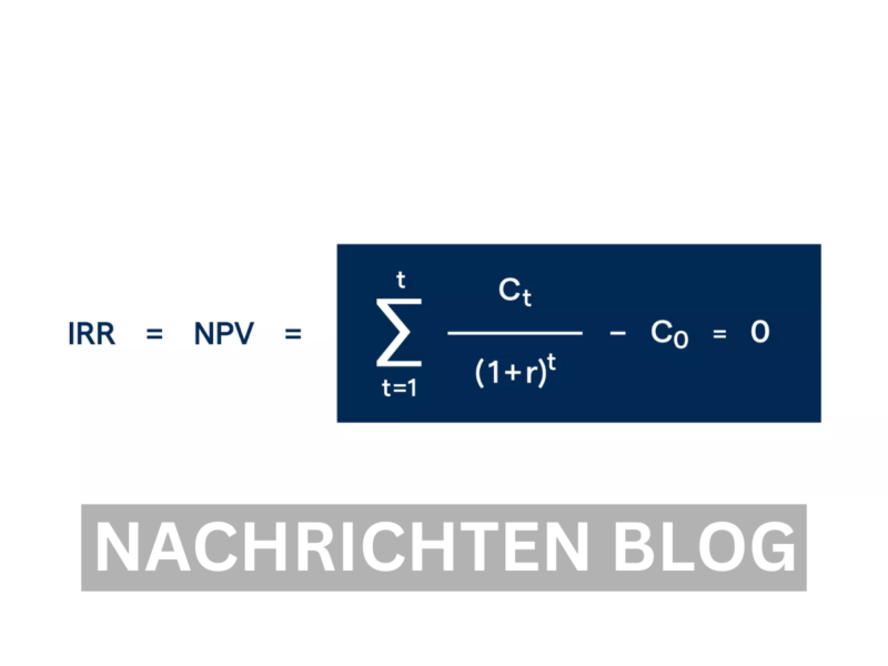 IRR Formel Bedeutung, Anwendung und Relevanz für Investoren